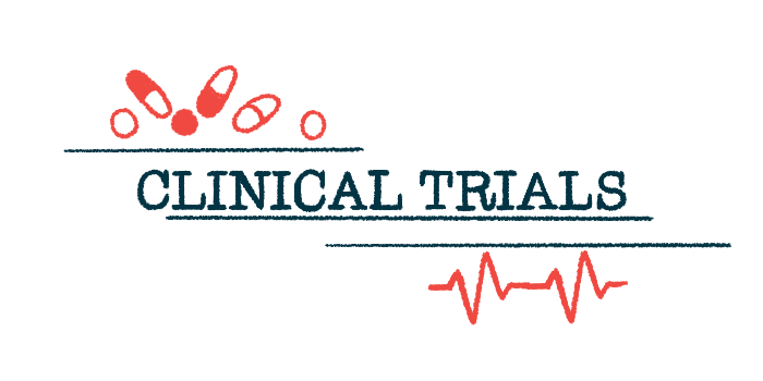 The words "Clinical Trials" are framed by oral medicines and an EKG reading.