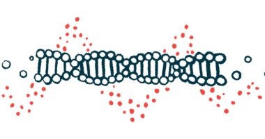 An illustration of a DNA segment and its double helix.