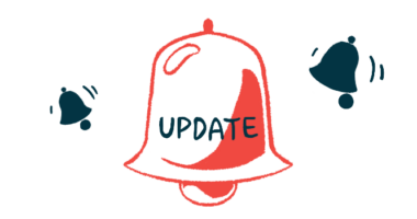 A large bell labeled 'update' in all capital letters is shown between two smaller, ringing bells.