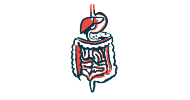 An illustration shows the human digestive system.