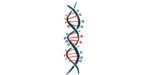 An illustration of a DNA strand highlights its double-helix structure, which looks like a twisted ladder.