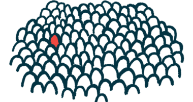 A single red shape among numerous white shapes illustrates rare diseases.