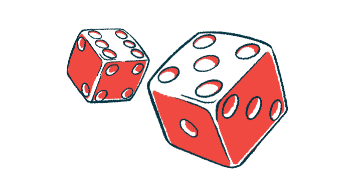 An illustration of risk shows two rolling dice.