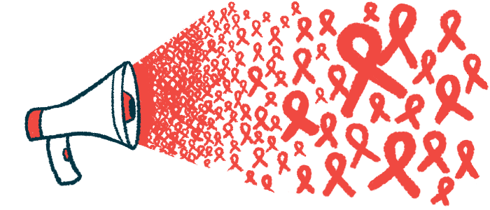 A megaphone spews a host of awareness ribbons.