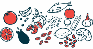 An illustration shows foods that might be included in a varied diet.
